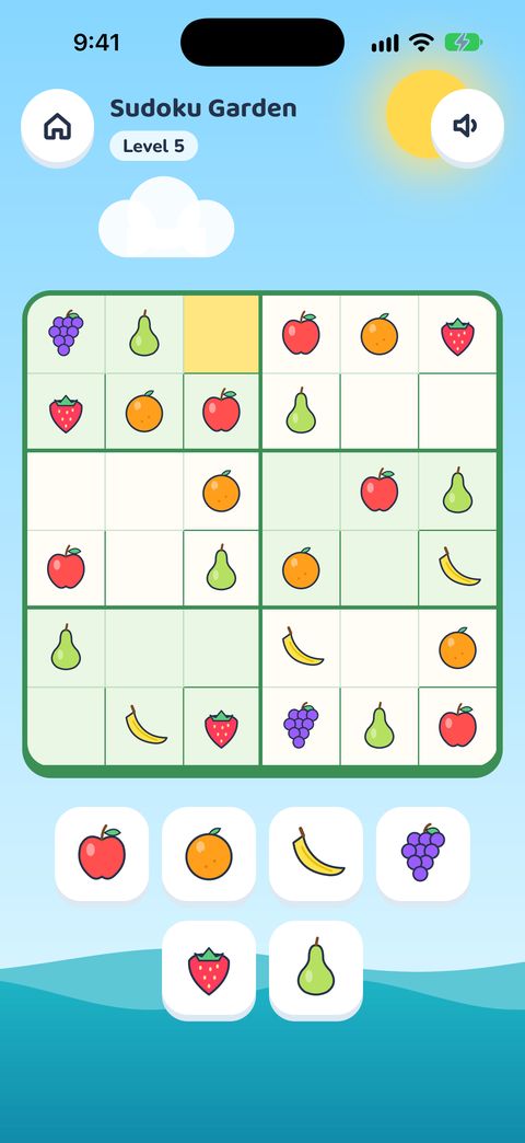Clever Cove: Kids Brain Games: sudoku screen