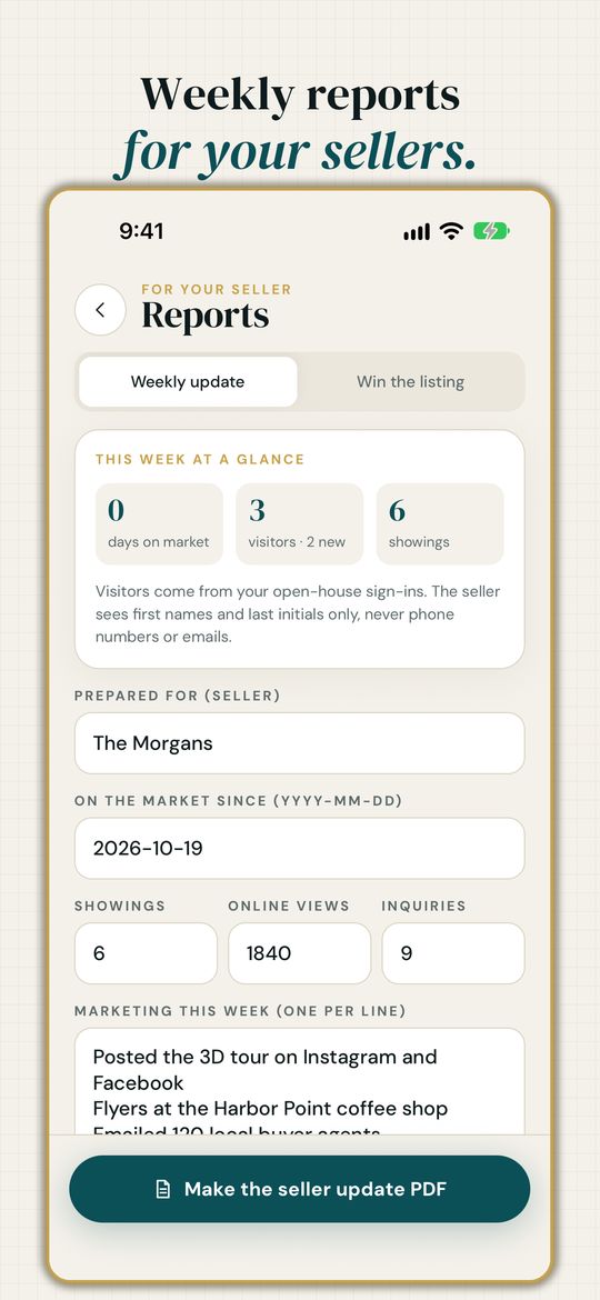 STAR Listing Studio screen 2