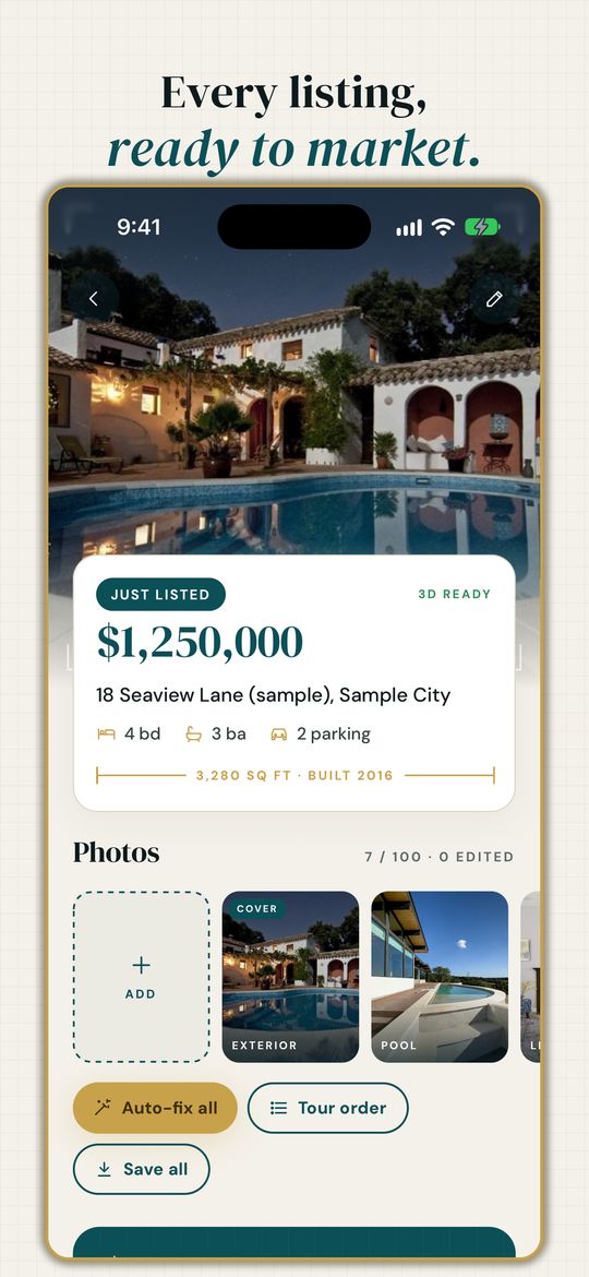 STAR Listing Studio screen 3